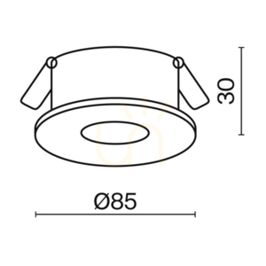 SLIM recessed luminaire DL027-2-01B Maytoni small 10