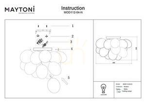 Plafond BALBO MOD112-04-N Maytoni small 6