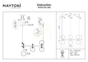 RING pendant lamp MOD013PL-06B Maytoni small 7