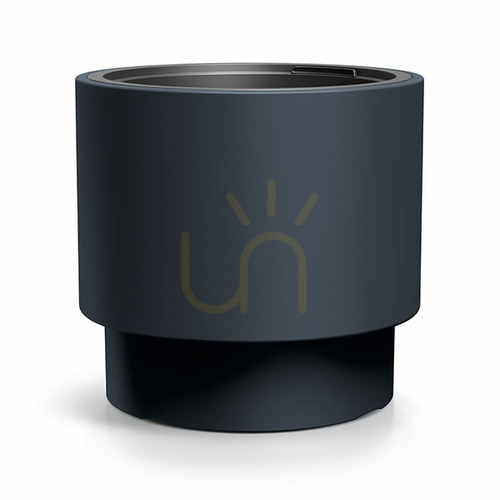 Check Prosperplast HEOS Anthracite Frostproof Plastic Flower Pot 28 cm DBHEN300-S433