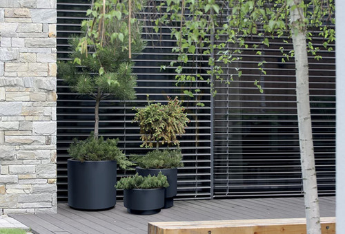 Check Flower pot Prosperplast HEOS anthracite 44x46 cm frostproof UV-resistant DBHEN470-S433