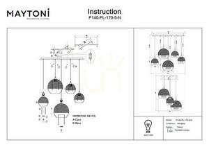 FERMI pendant lamp P140-PL-170-5-N Maytoni small 7