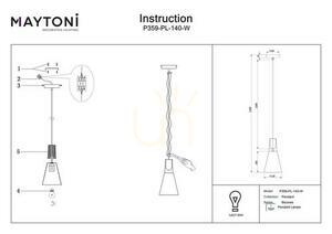 BICONES pendant lamp P359-PL-140-W Maytoni small 5