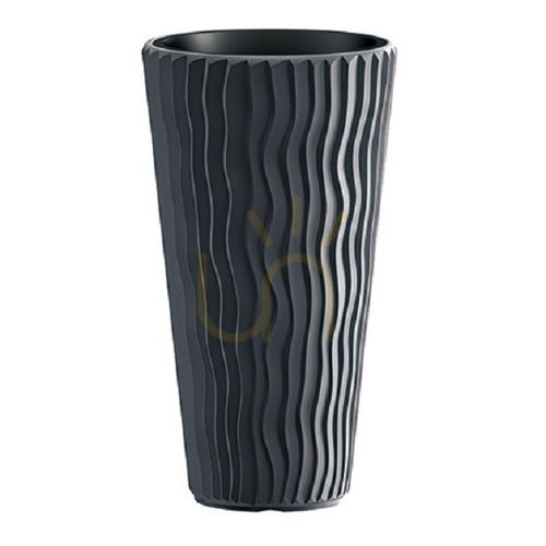 Check SANDY SLIM frost resistant pot - anthracite 22 L