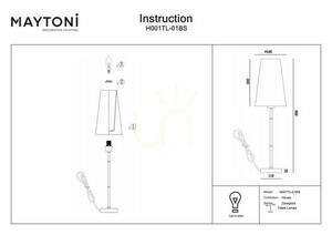 ZARAGOZA table lamp H001TL-01BS Maytoni small 3
