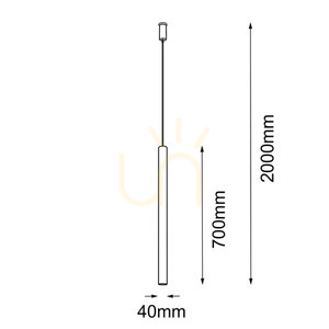Pendant Light Antigo Akadi 1 Polished Brass 700 mm 8883 small 1