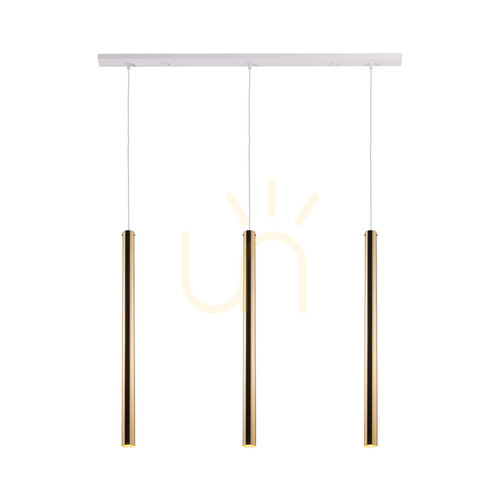 Check Pendant Light Antigo Akadi 3 Polished Brass White 8886