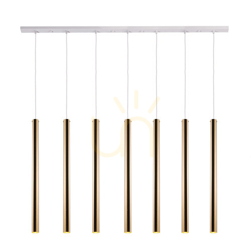 Check Pendant Light Antigo Akadi 7 Polished Brass 140 cm 8890