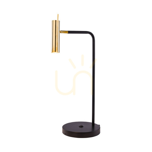 Check Table Lamp Antigo Amos Polished Brass Black 63.5 cm 8909