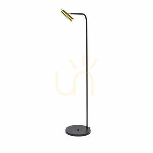 Floor Lamp Antigo Amos Polished Brass Black 138.5 cm 8908 small 0