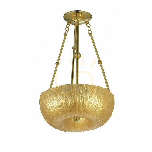 Check Pendant Light Antigo Button 45 Polished Brass 3-Light E27 8176