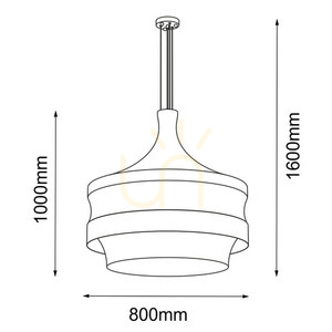 Pendant Light Antigo Dota O Black 80 cm 2-Light 5030 small 1