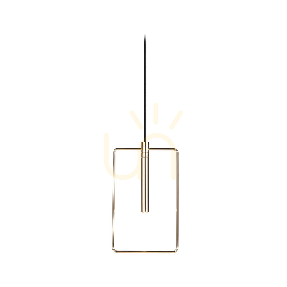 Pendant Light Antigo Faro Rectangle Polished Brass 18.5 cm 8288