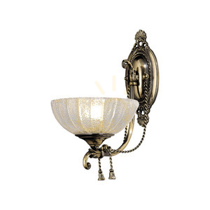 Wall Light Antigo Granada Patina Brass Glass E27 40 cm 8307 small 0