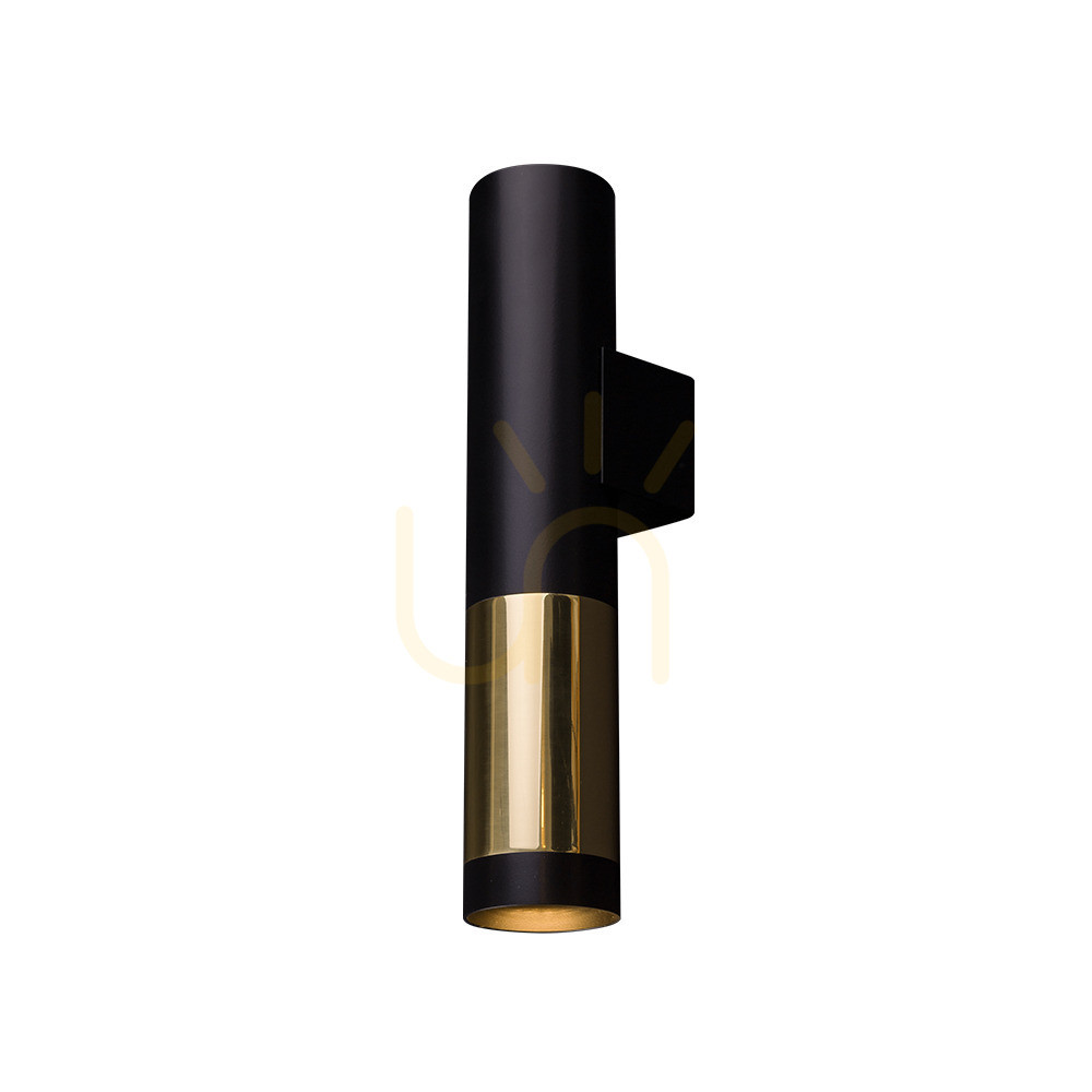 Wall Light Antigo Kavos 1 Polished Brass Black GU10 30 cm 8358