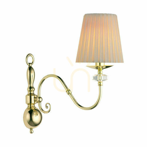 Check Wall Light Antigo Lilosa 1 Polished Brass E14 41 cm 8395