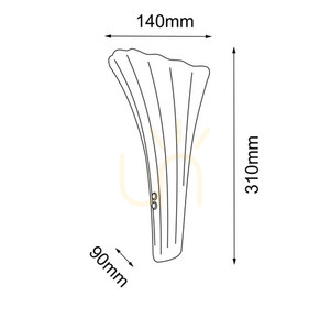 Wall Light Antigo Petalo Chrome Glass Brass E14 31 cm 8796 small 1