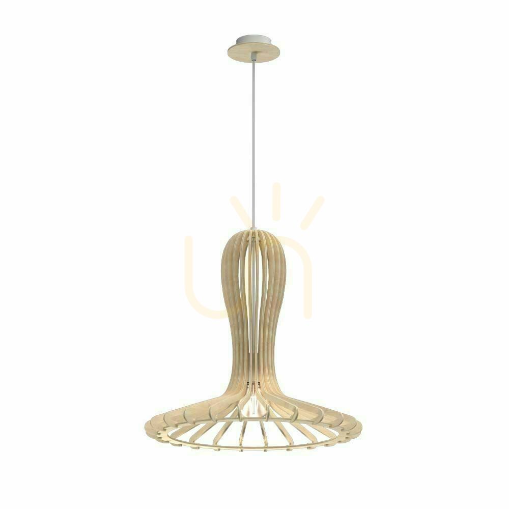 Pendelleuchte Antigo Rina Holz natur E27 46 cm 5018