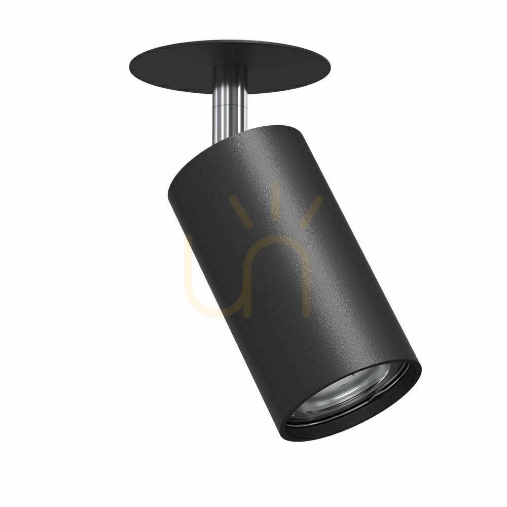 Recessed Spotlight Antigo Ace GU10 Black Steel 7.5x7.5 cm 3254
