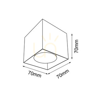 Ceiling Light Antigo Cage Out Mini Black Steel GU10 7 cm 1074 small 1