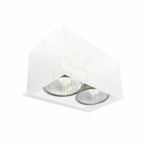 Check Plafond Antigo Cage Out Mini 2xGU10 white steel 14 cm 1081