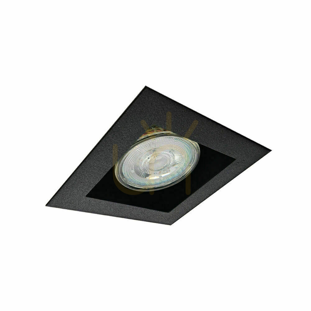 Recessed Lamp Antigo Cage Mini 1 Black Steel GU10 LED 9x9 cm 3032