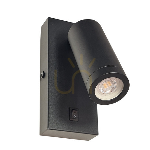 Check Wall Light Antigo Doku Black Steel MR11 LED 14 cm 4025