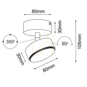 Spotlight Antigo Drop Move White Steel GX53 LED 2291 small 1