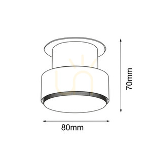 Ceiling Light Antigo Etna Black GX53 8 cm Steel 1265 small 1
