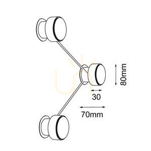 Wall Light Antigo Etna 3 White Steel GX53 LED 1024 small 1