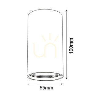 Ceiling Light Antigo Point 55 White GU10 Steel 1253 small 1