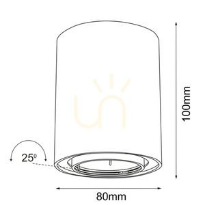 Ceiling Light Antigo Point Move White 10 cm GU10 LED 1259 small 1