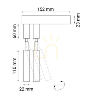 Wall Light Antigo Alha E 2 Black Steel G9 2-Light 9014 small 1