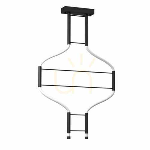 Check Pendant Light Antigo Alha S 2 Black LED 57 cm 9052