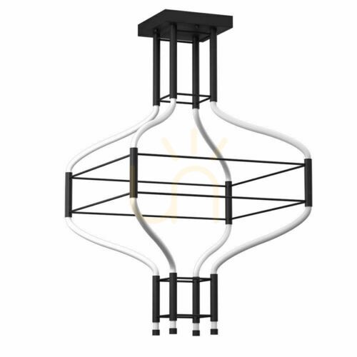 Check Pendant Light Antigo Alha S 4 Black LED 61.4 cm Steel 9056