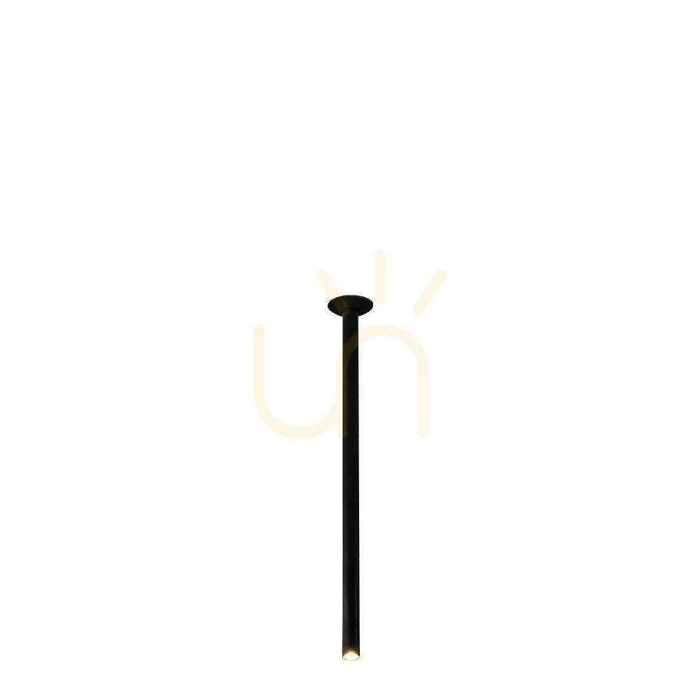 Recessed Light Antigo Alha T Black Steel 800 mm G9 LED 9073