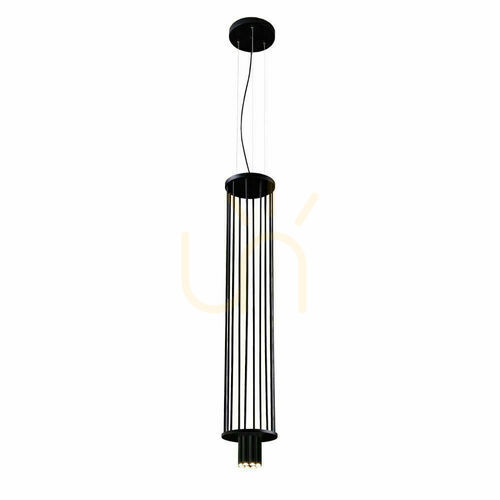 Check Pendant Light Antigo IHI Black 8-Light Steel G9 264 cm 9007