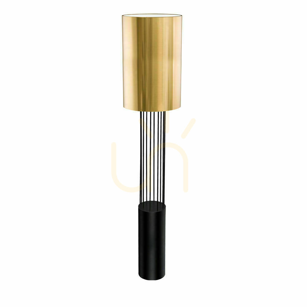 Floor Lamp Antigo IHI Black Brass 189 cm E27 LED 9474