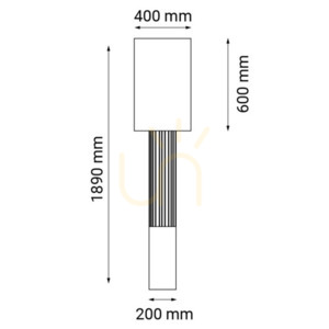 Floor Lamp Antigo IHI Black Copper E27 189 cm 9475 small 1