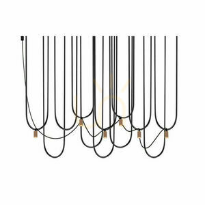 Pendant Light Antigo Udin 6 Black Platinum Steel LED MR11 9783 small 0