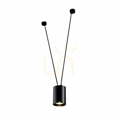 Check Pendant Light Antigo VIWIN 1 Black Steel 100 cm LED ES111 9020
