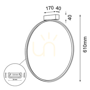Wall Light Antigo Agaro 57 LED Black 4000K 4302 small 1