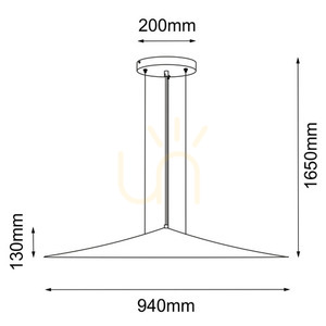 Pendant Light Antigo Brito 94 Platinum Matt 4x GX53 LED 5069 small 1