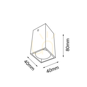 Ceiling Light Antigo Doha Black Steel 8 cm MR11 LED 1095 small 1