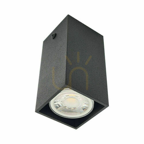 Check Ceiling Light Antigo Doha Black Steel 8 cm MR11 LED 1095