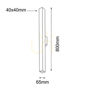 Wall Light Antigo Doha Black 80 cm 2-Light MR11 LED 4703 small 1