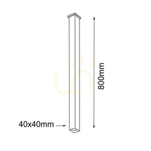 Ceiling Light Antigo Doha Black 80 cm Aluminum Steel LED MR11 8076 small 1