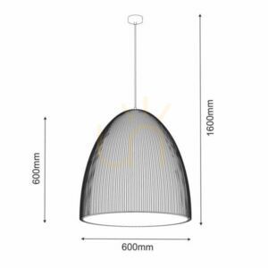 Pendant Light Antigo Gandra 60x60 Chocolate Matt E27 5040 small 1