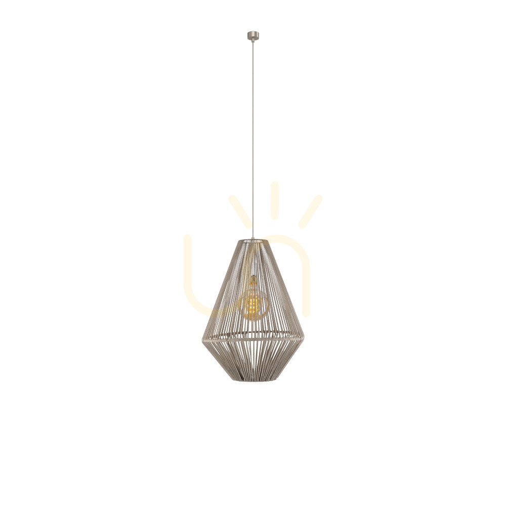Pendelleuchte Antigo Hagata 1 beige Stahl/Baumwolle E27 40 cm 5127