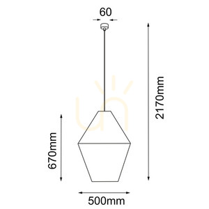 Pendant Light Antigo Hagata Beige 50 cm Steel Cotton E27 5128 small 1